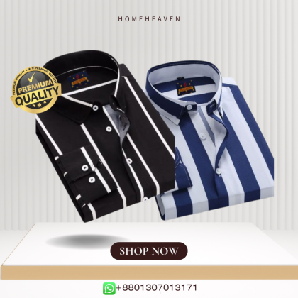 Men’s Premium Quality Stripe Shirt 2 pics